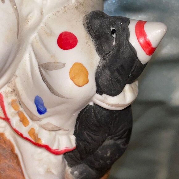 Norman Rockwell The Runaway ceramic clown boy & dog vintage Porcelain Figurine - Picture 11 of 16